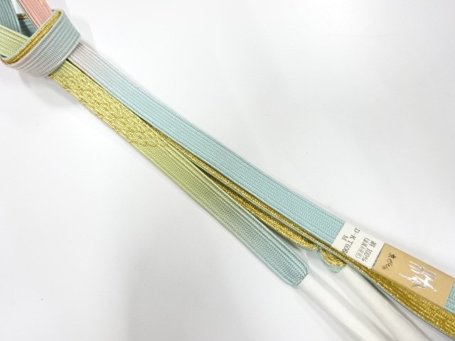 未使用品　正絹　手組帯締め